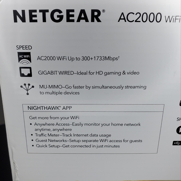 WiFi Router NETGEAR AC2000 (R6850) Wifi5 - Picture 9 of 12